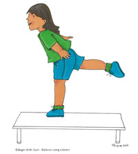 Begin With Gym : Balance Using a Beam